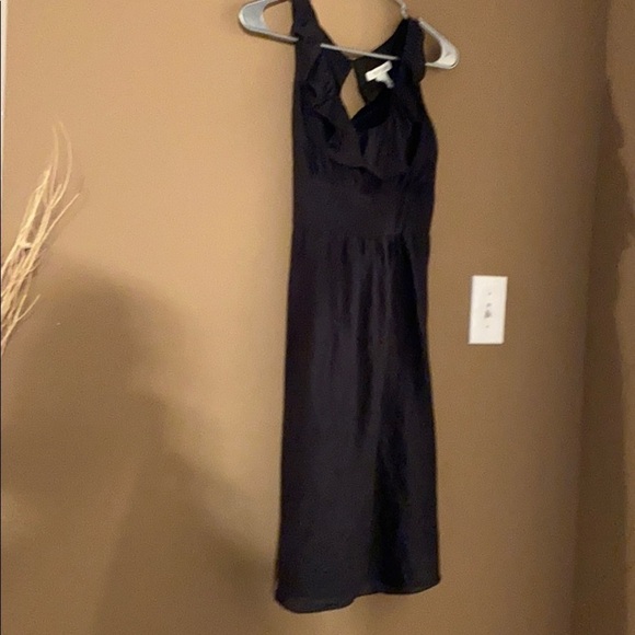 WHITE HOUSE BLACK MARKET SLEEVELESS BLACK DRESS R - Picture 1 of 5